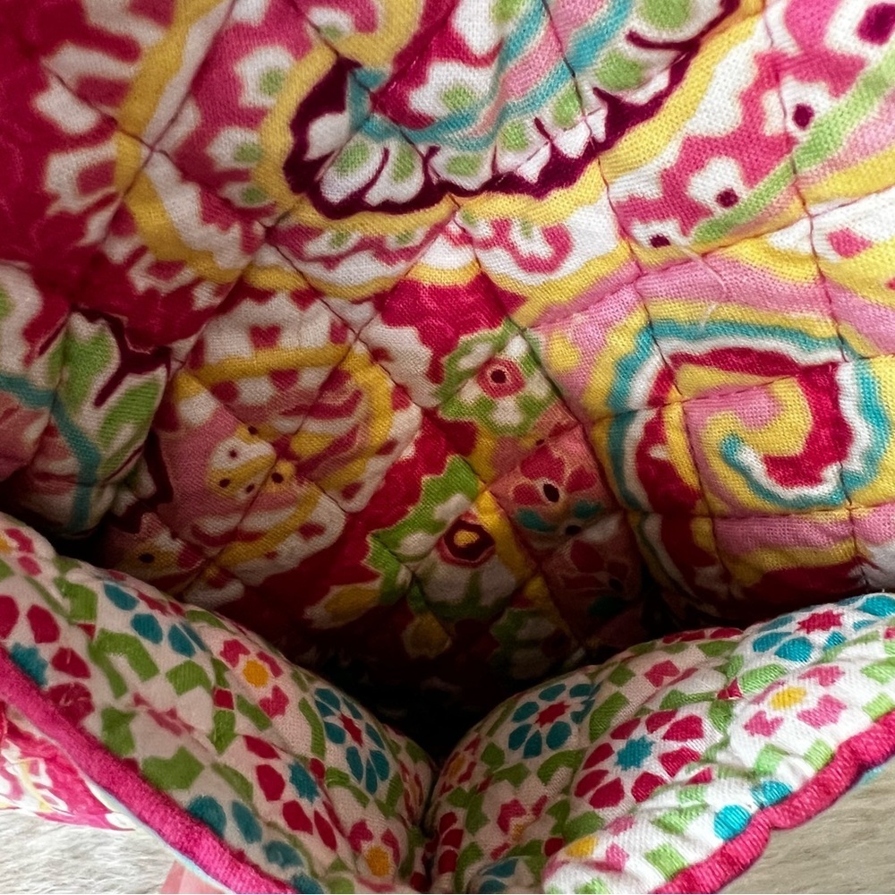 VERA BRADLEY Capri Melon 2007 Zipper Hipster Crossbody 2012 Pink Green Y2K USA - Picture 4 of 15